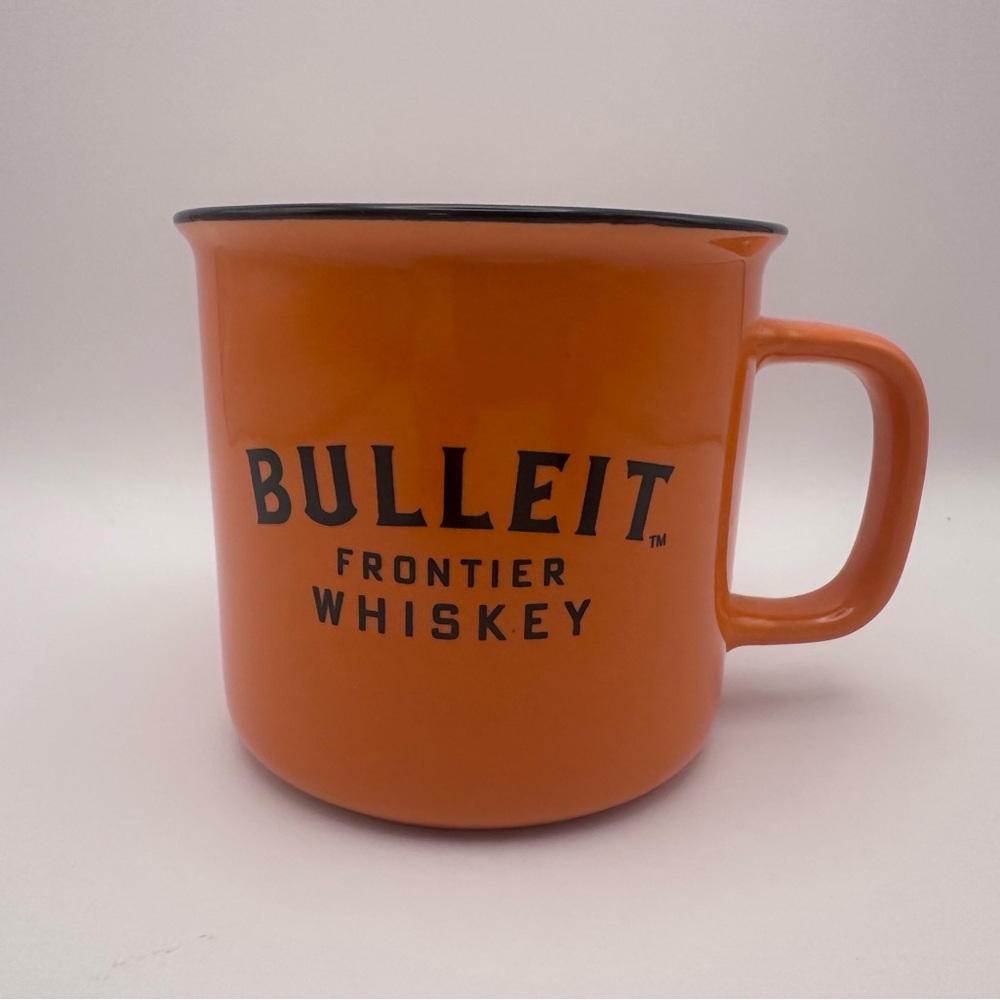 Bulleit Frontier Whiskey Orange Campfire Mug | Ceramic Coffee Cup